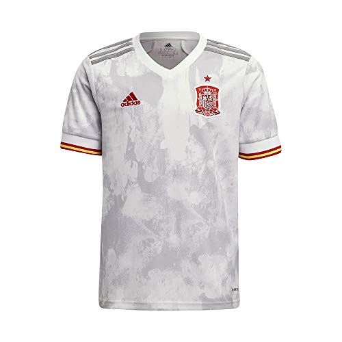 adidas Selección Española Temporada 2020/21 Camiseta Segunda equipación, Unisex, White/LGH Solid Grey, 164