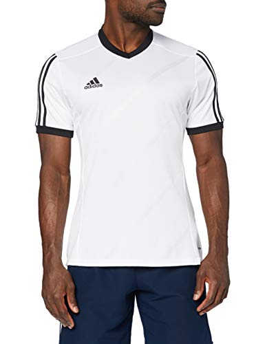 adidas Tabe 14 JSY - Camiseta para hombre, color blanco / negro, talla S
