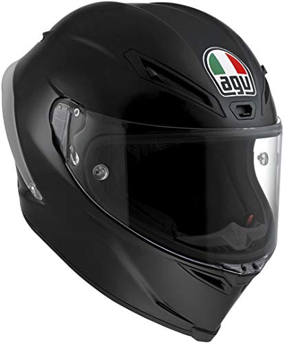 AGV Casco Moto corsa R E2205 Solid plk, Matt black, s