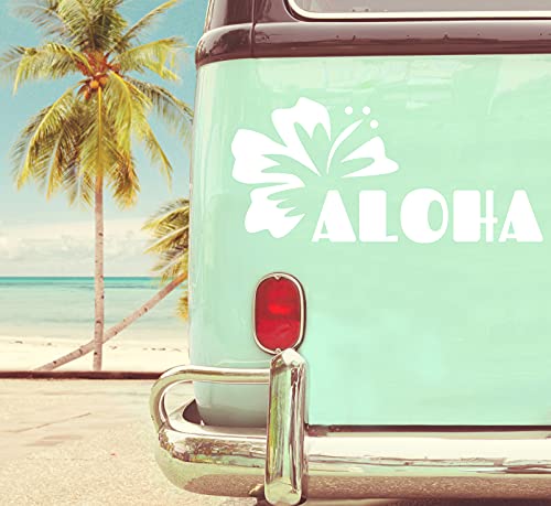 Aloha - Pegatina para coche, camión, caravana, pared, ventana, puerta, etc.