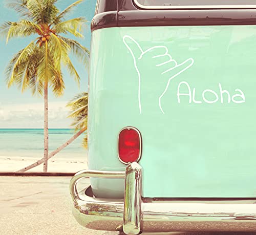 Aloha - Pegatina para coche, camión, caravana, pared, ventana, puerta, etc.