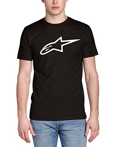 Alpinestar Ageless Classic tee Camiseta de Manga Logo de Corte Moderno, Hombre, Blanco (Black/White), Medium