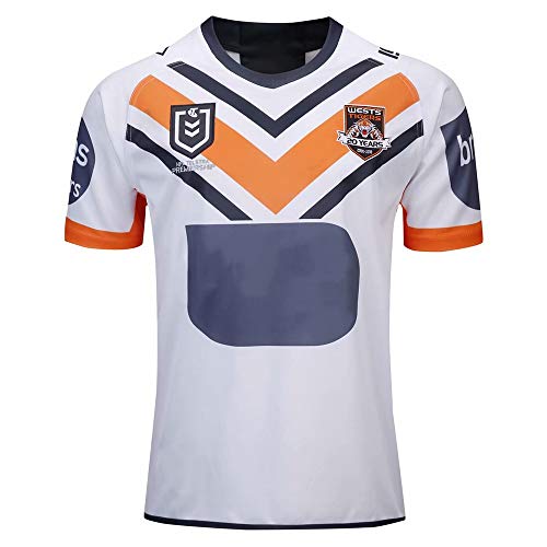 Axdwfd Traje de Rugby Traje de Rugby, Sydney West Tigre Traje de fútbol 2019 Copa del Mundo, Chico Camiseta del Entrenamiento, Aptitud Ocasional Camiseta, Traje de Entrenamiento de Rugby