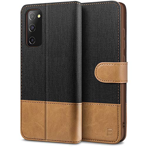 BEZ Funda Samsung S20 FE 5G, Carcasa para Samsung Galaxy S20 FE 5G Libro de Cuero con Tapas y Cartera, Cover Protectora con Ranura para Tarjetas y Billetera, Cierre Magnético, Negro