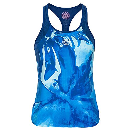BIDI BADU Fleur Tech - Camiseta de Tirantes para Mujer, Mujer, Fleur Tech Tank, W334006201-TQDBL, Turquoise, Azul Oscuro, Small