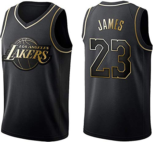 BMSGM Camisetas De Hombre-NBA Los Angeles Lakers # 23 Lebron James Camiseta De Baloncesto Sin Mangas Camiseta Deportiva, Malla De Tela Transpirable,A,XXL(185~190CM/95~110KG)