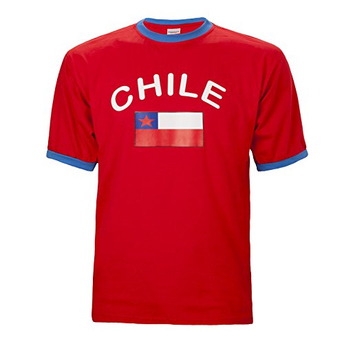 Brubaker Chile Fan - Camiseta para hombre o mujer (talla L), color rojo