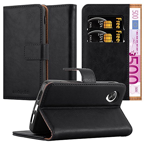 Cadorabo Funda Libro para LG Nexus 5 en Negro Grafito - Cubierta Proteccíon con Cierre Magnético, Tarjetero y Función de Suporte - Etui Case Cover Carcasa Cadorabo Funda Libro para LG Nexus 5 en Negro Grafito - Cubierta Proteccíon con Cierre Magnético, Tarjetero y Función de Suporte - Etui Case Cover Carcasa