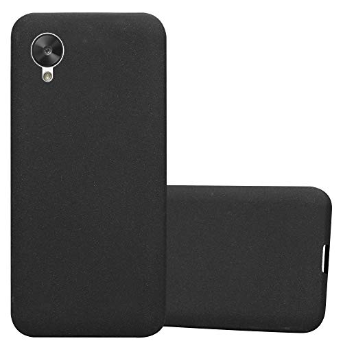 Cadorabo Funda para LG Nexus 5 en Frost Negro - Cubierta Proteccíon de Silicona TPU Delgada e Flexible con Antichoque - Gel Case Cover Carcasa Ligera