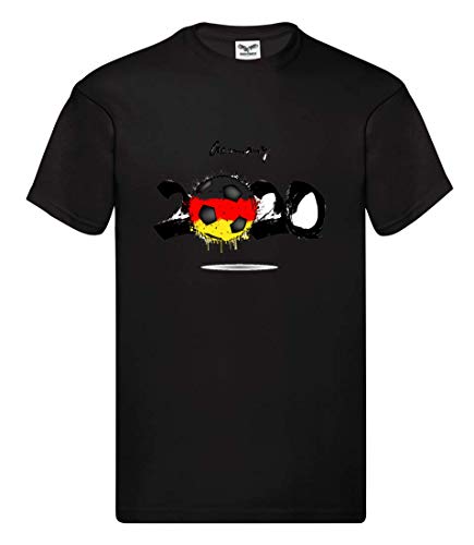 Camiseta – Alemania Fútbol 2020 Copa Mundial – Camiseta unisex para niños – niños y niñas Negro 116 cm