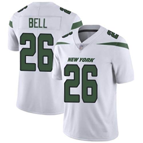 Camiseta casual de manga corta para hombre, camiseta de fútbol nacional de deportes AFL Jets Team Fan Jersey, número de jugador #12/#14/#26/#33/#57/#95 blanco (color: Giants#26, Talla: S)
