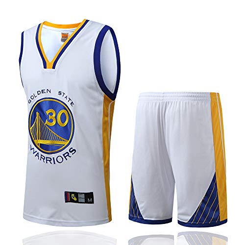 Camiseta De Baloncesto para Hombre, 2021 NBA All-Star Game Player Golden State Warriors 30# Stephen Curry Camiseta De Uniforme, Camiseta Deportiva Sin Mangas Unisex,Blanco,M