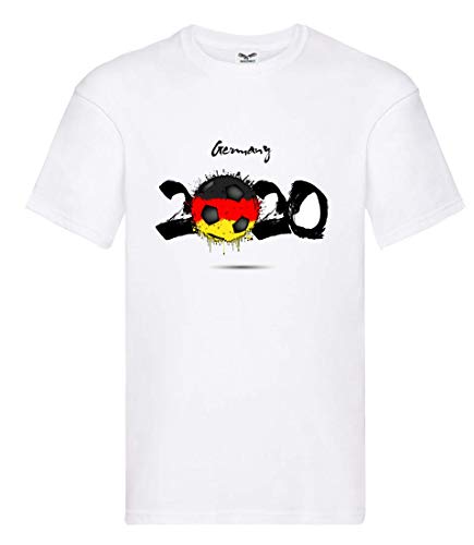 Camiseta de la selección alemana de fútbol 2020, para hombre y hombre Blanco M