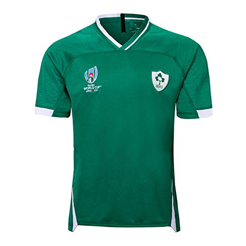 Camiseta De Rugby Copa del Mundo De Japón 2019 Irlanda Local Y Visitante Camiseta De Jersey De Algodón De Rugby S-3XL Home-S