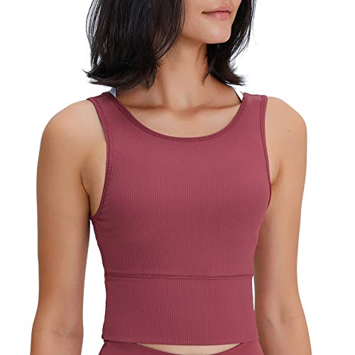 Camiseta sin Mangas Deportivo Fitness Yoga Camiseta Entrenamiento Yoga Top Rojo 8-M Camiseta sin Mangas Deportivo Fitness Yoga Camiseta Entrenamiento Yoga Top Rojo 8-M