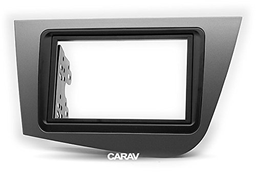 CARAV 11-609 2-DIN Marco de plástico para Radio para Seat Leon 2005-2012 (Left Wheel, Not for UK Cars)