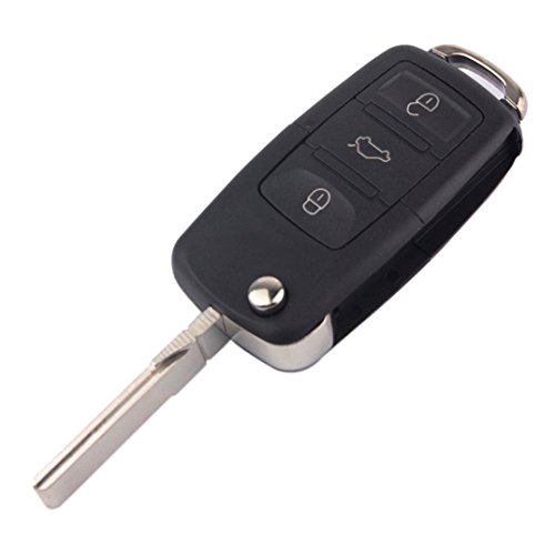Carcasa para llave de coche de 3 botones, para VW Bora, Passat, Golf, Polo, Jetta, Sharan, Touran, Transporter, de Obest Niu