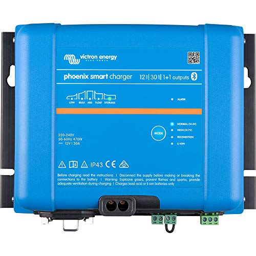 Cargador de batería Victron Phoenix Smart IP43, 12/30 (1+1), 12 V, 30 A, Bluetooth, incluye