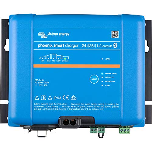 Cargador de batería Victron Phoenix Smart IP43 24/25 (1+1) 24 V 25 A, Bluetooth, incluye