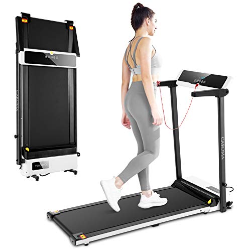 CAROMA Cinta de Correr Eléctrica Plegable 2.5HP Interior Gimnasio Caminadora de Ejercicios Velocidad Ultra Delgado y Silencioso máquina de Correr Profesional para Casa Fitness Gimnasio,Sin instalación