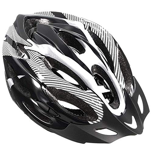 Casco de Bicicleta de Montaña, Casco de Bicicleta para Adultos Casco Ajustable con Visera Extraíble Casco de Bicicleta MTB City Specialized para Bicicleta de Montaña y para Hombres y Mujeres Blanco