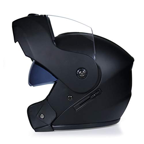 Casco Modular de Moto Flip Up Casco de Moto de Carreras con Doble Visera Mujeres Hombre Cara Abierta Cascos de Moto DOT