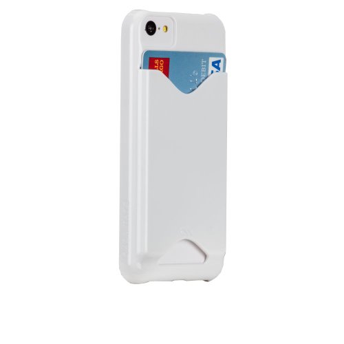 Case-Mate Barely There ID - Carcasa para iPhone 5C, Color Blanco