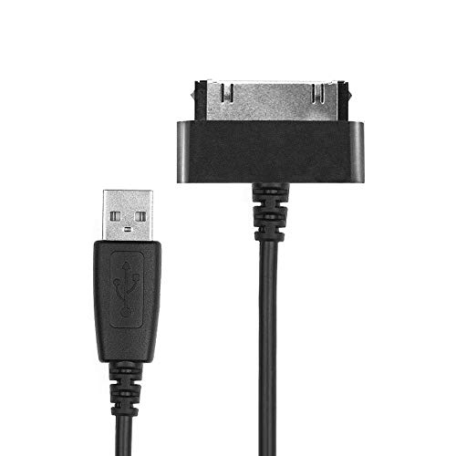 CELLONIC® Cable USB dato (1.0m) Compatible con Samsung Galaxy Note 10.1 Tab 8.9 Tab 2 7.0 Tab 2 10.1 GT-N8000 GT-P3100 GT-P5100 (Connector (30 Pin) a USB A (Standard USB)) Cable de Carga Negro