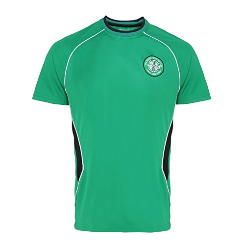 Celtic FC Camiseta Oficial de Manga Corta adutos - Merchandise (Mediana (M)) (Verde)