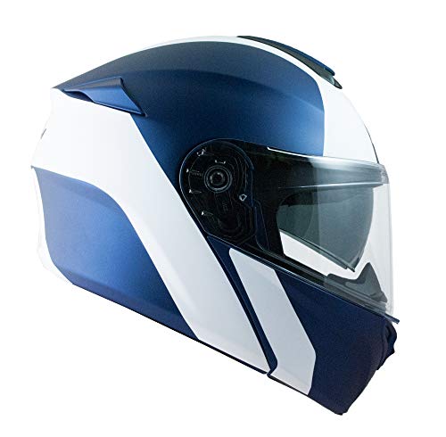 CGM - Casco Modular abatible P/J 508S Berlín Race Azul Satinado, Talla M