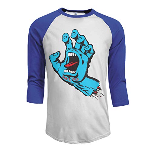 Charity Packer Santa-Cruz Camiseta Casual Hombre Camisas de Manga Media Camisetas Frescas Camisetas Sueltas de algodón Azul Grande