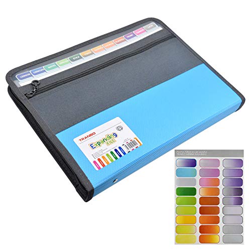 Chstarina Carpeta Clasificadora Documentos A4 Extensible Archivador Acordeon Organizador 12 Bolsillos Carpetas Plastico, Gran Capacidad Organizador Documentos Papeles Clasificador con Cremallera Chstarina Carpeta Clasificadora Documentos A4 Extensible Archivador Acordeon Organizador 12 Bolsillos Carpetas Plastico, Gran Capacidad Organizador Documentos Papeles Clasificador con Cremallera