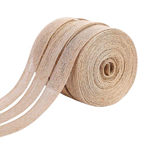 Cinta de Arpillera 3 Rollos Rollo de Cinta natural para Decoración de Boda Eventos Fiesta y Hogar 10m x 2cm Cinta de Arpillera 3 Rollos Rollo de Cinta natural para Decoración de Boda Eventos Fiesta y Hogar 10m x 2cm