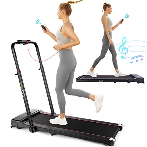 Cinta de Correr para Casa Plegable Eléctrica, Mando a Distancia y Control Mediante Aplicación de 2 CV a 12 km/h, para Correr, Ahorra Espacio, con Bluetooth, Altavoz, para Entrenamiento Interiores Cinta de Correr para Casa Plegable Eléctrica, Mando a Distancia y Control Mediante Aplicación de 2 CV a 12 km/h, para Correr, Ahorra Espacio, con Bluetooth, Altavoz, para Entrenamiento Interiores