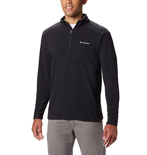 Columbia Klamath Range II Forro Polar con Media Cremallera, Hombre, Negro, L