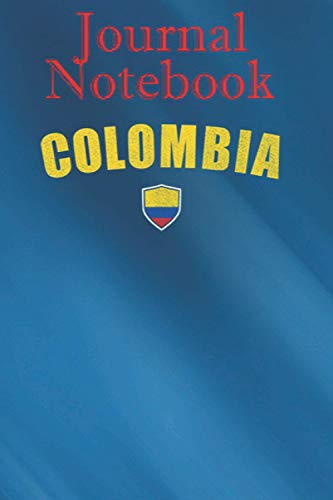 Composition, Journal Notebook: Colombia Football Soccer Flag - Camiseta Futbol 6'' x 9'',100 lined Pages, Soft Cover, Matte Finish; perfect for creative writing, doodling, and more!