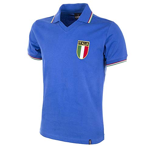 COPA Football - Camiseta Retro Italia Mundial años 1970 (S)