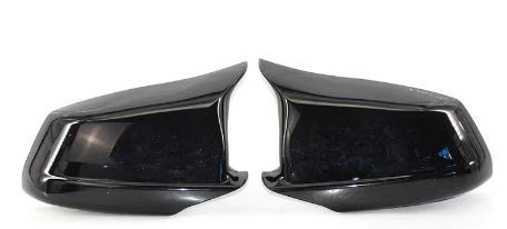 Cubierta del Espejo Retrovisor Par de pareja de fibra negra / de carbono Capas de espejo retrovisor Tapa de la puerta del ala de la puerta del coche Reemplazo compatible con BMW F10 5-Series 2011-2013
