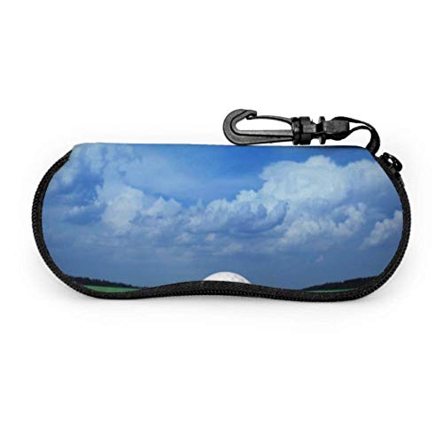 Dedesty Funny Sport Outdoors Golf Course Tee Club Game Case Of Glasses Zip Sunglass Case Light Portable Neoprene Zipper Soft Case Case For Eyeglasses