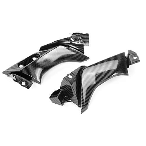 Deflector de aire del marco medio de la motocicleta, cubierta del marco medio de la motocicleta Panel lateral del carenado de la rodilla Escudo térmico del asiento apto para Yam_aha R1 2004-2006 Deflector de aire del marco medio de la motocicleta, cubierta del marco medio de la motocicleta Panel lateral del carenado de la rodilla Escudo térmico del asiento apto para Yam_aha R1 2004-2006