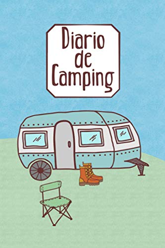 Diario de camping: Diario de viaje para las vacaciones en el camping I Lugar para 29 campings I Caravana en la pradera