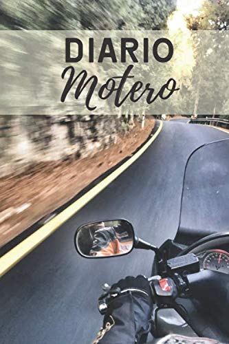Diario motero: Es un cuaderno para llevar un registro y un seguimiento de todas sus rutas en moto - Formato 16 x 23cm con 102 páginas - Regalo original para los amantes de las motos