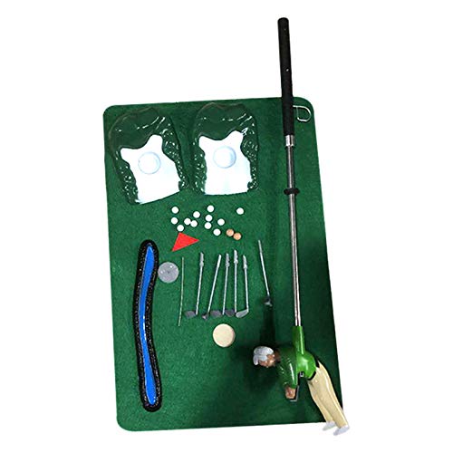 Dingyue Mini juego de golf para hombre de golf interior juego de golf con un pequeño chico conectado al club de golf