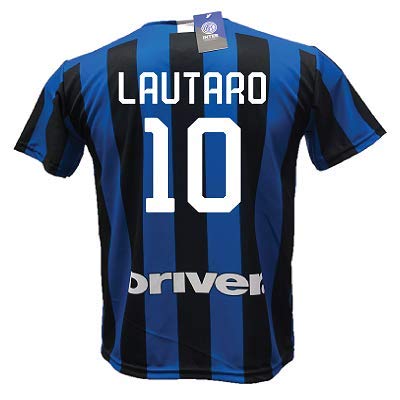 dnd d'andolfo Ciro Camiseta Fútbol Inter Lautaro Martinez 10 réplica autorizada 2019-2020 niño (tallas 6 8 10 12) Adulto (S M L XL), Neroazzurro, 12 años