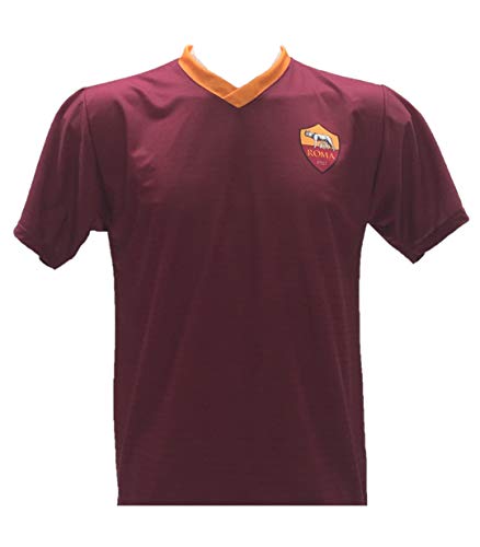 DND DI D'ANDOLFO CIRO Camiseta de fútbol Roma Home Neutra sin impresión en la parte trasera, réplica autorizada 2016-2017, talla de niño, rojo, 2 años