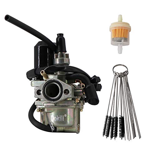 Dokili Carburador de repuesto para Speedfight 50 cc Scooter 1 y 2, repuesto para Peugeot Honda Elite Dio 50 todos los 50 cc de 2 tiempos con motor 1P40QM/B. Dokili Carburador de repuesto para Speedfight 50 cc Scooter 1 y 2, repuesto para Peugeot Honda Elite Dio 50 todos los 50 cc de 2 tiempos con motor 1P40QM/B.