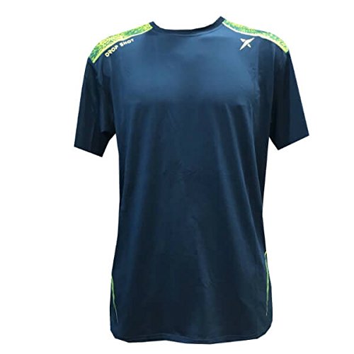DROP SHOT Silex Camiseta Técnica de Tenis, Hombre, Azul, XL