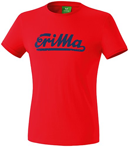 erima Retro – Camiseta para Hombre, Hombre, Retro T-Shirt, Rot/New Navy, Large