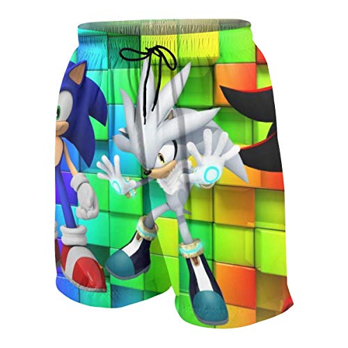 Ewtretr Pantalones cortos de playa So-Nic The Hed-Gehog, pantalones cortos de baño para niños de 7 a 20 años Blanco blanco 18-20 años Ewtretr Pantalones cortos de playa So-Nic The Hed-Gehog, pantalones cortos de baño para niños de 7 a 20 años Blanco blanco 18-20 años