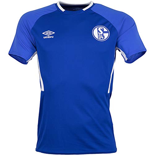 FC Schalke 04 Umbro - Camiseta de entrenamiento, Deutsche Bundesliga, color azul, tamaño medium